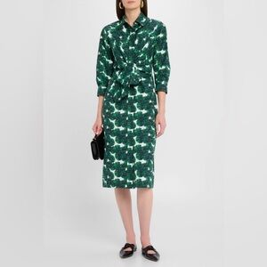 Max Mara
Maremma Floral Waist-Tie Midi Shirtdress